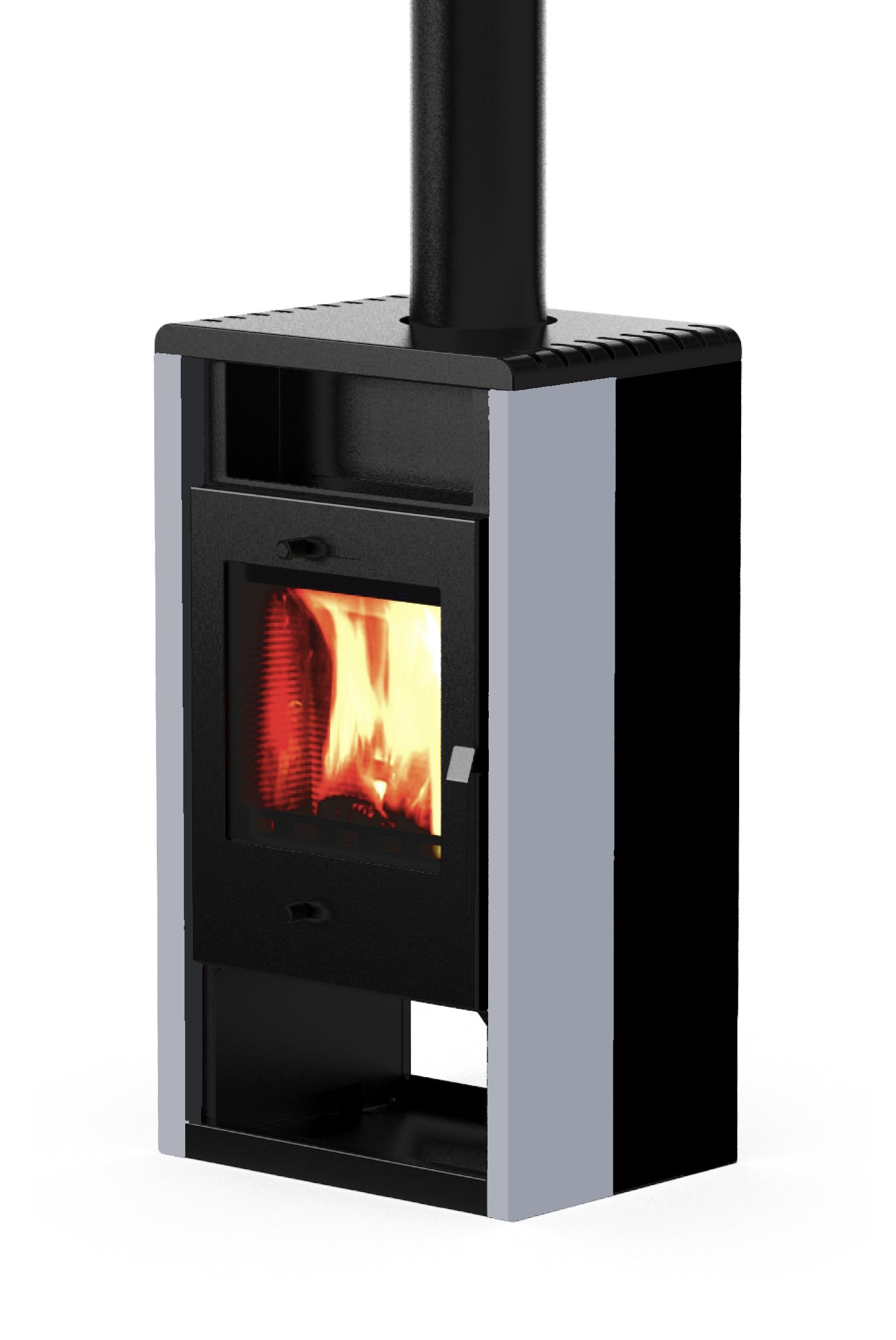 Estufa de lena enerlam f0202 negra