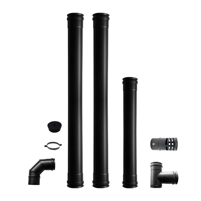 Estufa de Pellets + Kit de instalacion + Wifi Incluido | 10,6 kW, 180 m³
