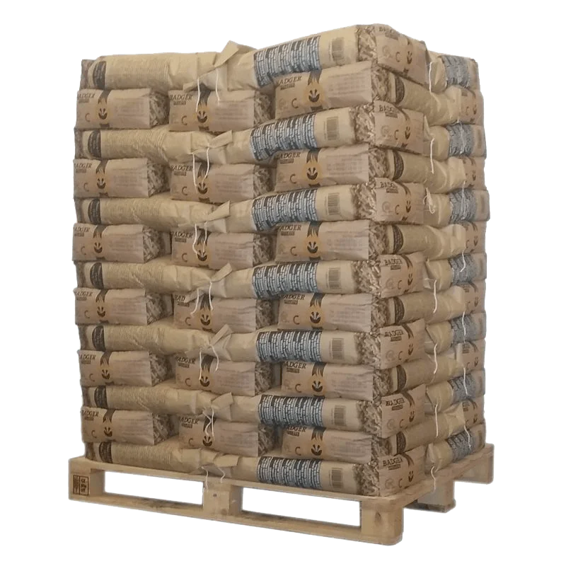 Pellets Badger – Media Paleta 35 Sacos de 15 kg (525 kg)