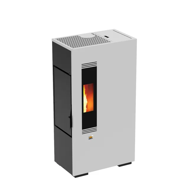 Estufa de pellet pasillo KRONE 4.9 kW blanco(Box wifi incluido)
