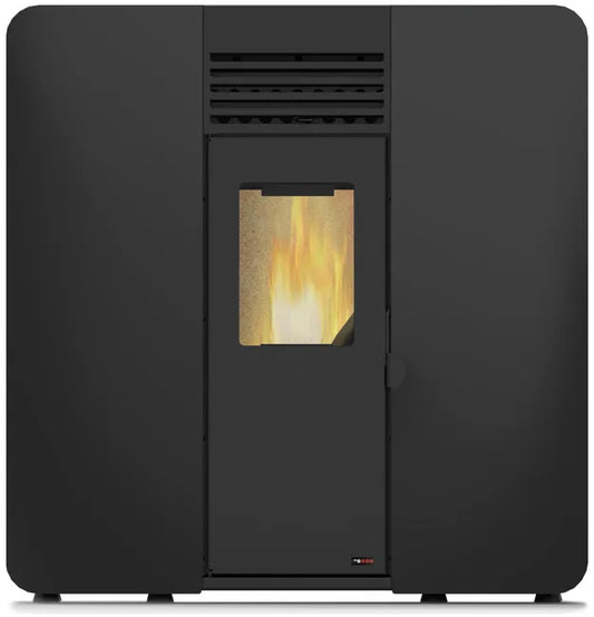 Estufa de pellet canalizable REDPOD First Advance Slim 8 kW negra