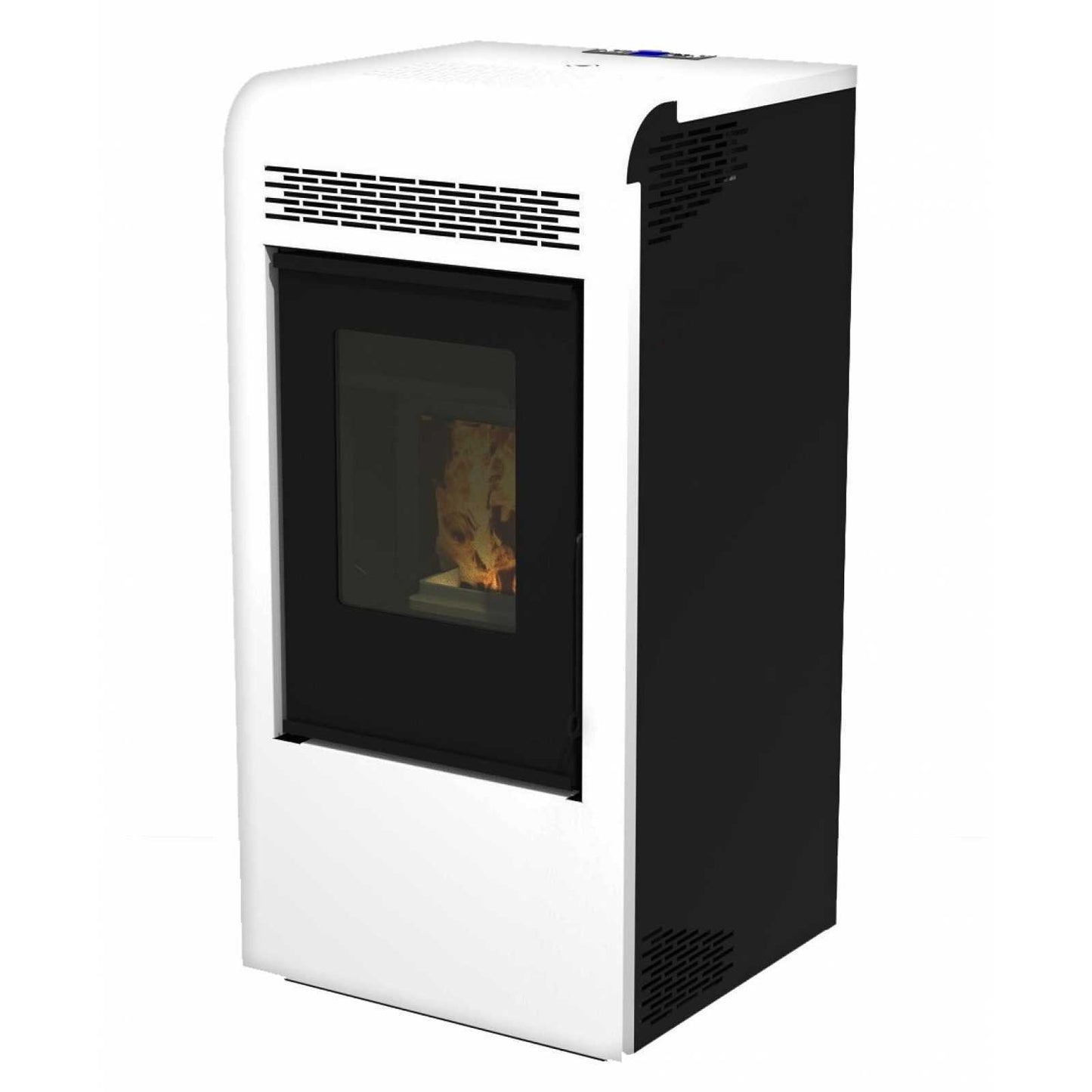 Estufa de pellets canalizable Vulcano – 15 kW – 2 salidas